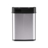 JANSNO 3.2 Gallon Stainless Steel Touchless Trash Can with Removable Ring Liner & Fingerprint-Resistant - 3 of 4
