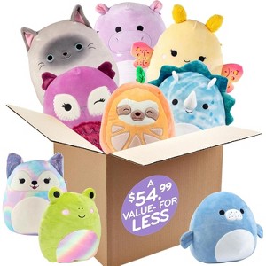 Squishmallows Mystery One 10" & Two 8" 3-Squish Value Pack - Collectible Soft & Squishy Stuffed Animal Toy - Gift Set for Kids, Girls & Boys - 1 of 4