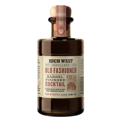 High West Old Fashioned Barrel Finished Ready Made Cocktail Whiskey - 375ml Bottle