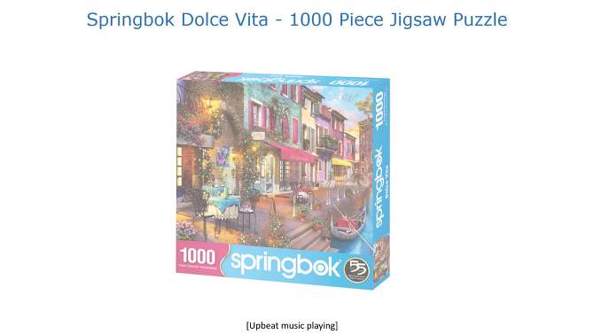 Springbok Spring and Summer: Dolce Vita Jigsaw Puzzle - 1000pc, 2 of 6, play video