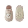 MyKids-Usa Kids Girl Embroidered Pattern Non-Slip Floor Soft Socks - 3 of 4