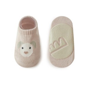 MyKids-Usa Kids Girl Embroidered Pattern Non-Slip Floor Soft Socks - 1 of 4