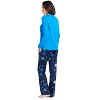 Ashford & Brooks Women's Long Sleeve Cotton Top Fleece Pants Pajama Set - 3 of 4