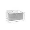 RiverRidge Kids' 2pc 5" and 2pc Two Tone Fabric Collapsible Storage Cube Organizers for Playroom Organization - 3 of 4