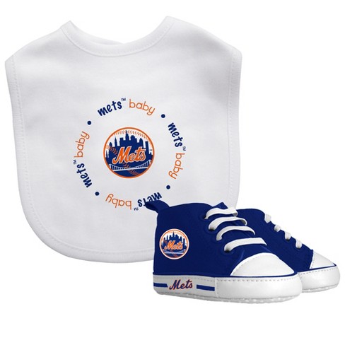 Baby Fanatic 2 Piece Bid and Shoes - MLB New York Mets - White Unisex  Infant Apparel