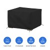 Covers&All Square Ottoman Cover, 12 oz Waterproof & UV-resistant - 3 of 4
