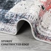 Abstract Rug Soft Rugs, Neutral Modern Design, Non-Slip, Stain Resistant, Machine Washable, Foldable Low Pile for Living Room, Bedroom, Dining Room - 4 of 4
