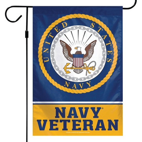 Collections Etc United States Military Branch Veteran Garden Flag Navy ...