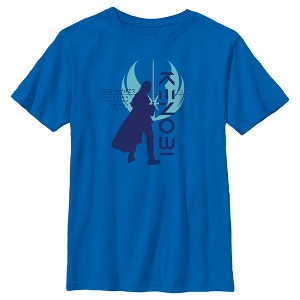 Boy's Star Wars: Obi-Wan Kenobi Restoring Balance Kenobi Silhouette T-Shirt - 1 of 4