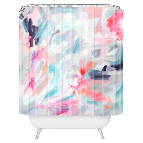 watercolor pumpkin shower curtain