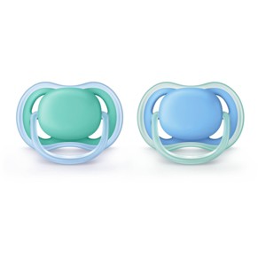 Philips Avent 2pk Ultra Air Pacifier 6-18 Months - Blue/Green - 1 of 4