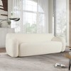 85.8''W Minimalist Curved Upholstered Sofa, 3-Seat Casual Sofa  Couch 4S - ModernLuxe - image 2 of 4