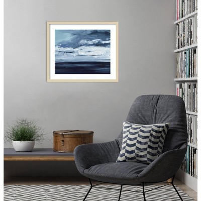 Moonlit Ocean II Svelte Natural Framed Giclee Print