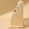 SEVOBAL Utility Storage Shelves Wooden Detachable Display Stand Holder For Jewelry Earrings Bracelet Necklace, Beige, 12.6"*7.87"*13.77" - 3 of 4
