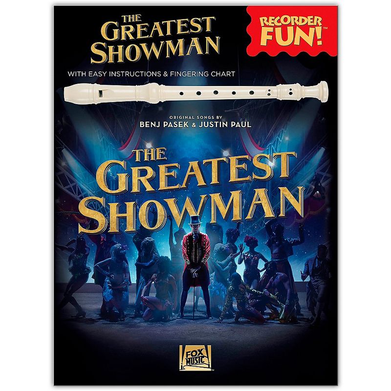 Hal Leonard The Greatest Showman - Recorder Fun! (with Easy Instructions & Fingering Chart) Recorder Songbook, 1 of 2