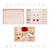 Unique Bargains 2 Layer Women Girls Teen Birthday Gifts PU Leather Jewelry Organizer Case with Removable Drawer - 4 of 4