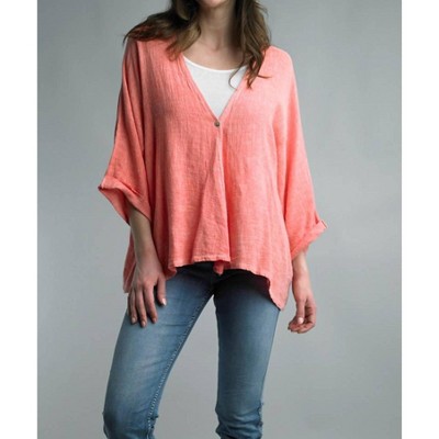 Women's One Button Oversized Jacket - TEMPO PARIS