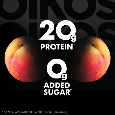 Oikos Pro Peach Yogurt Cups - 20g Protein 5.3oz/4ct