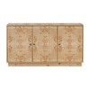 Sideboard Buffet Cabinet, Kitchen Pantry Storage Cabinet With Metal Handles, 3 Doors, Solid Wood Leg, Media Console - 2 of 4