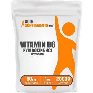 BulkSupplements Pyridoxine HCl (Vitamin B6) Powder - 1 of 4