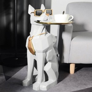 ORRD Dog Sculpture Resin Side Table - 1 of 4