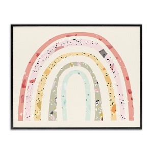 Stupell Industries Children's Abstract Pattern Rainbow Framed Giclee Art, Black, 20" x 16" - 1 of 4