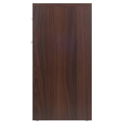 Transitional Cocoa Brown 2-Drawer Rectangular Accent End Table