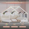 NicBex Twin/Full Size Bed Frame,Roof-shaped Iron Frame Bed with LED Light Strips,Platform Bed for Adults,Kids,Teens,No Box Spring Needed - 3 of 4