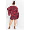 Women's Plus Size Ariarne Dress - red rose | CITY CHIC - 4 of 4