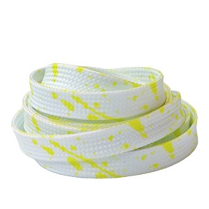INSPIRE CHIC Flat Colorful Speckled Ink Shoestring Print Shoe Laces for Sneakers 2 Pairs - 1 of 4