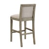 PAGED 30.5" High Seat Bar Stools Set of 2, Modern Upholstered Counter Height Bar Chair with Back, Metal Legs for Bar, Kitchen, Dining Room - 3 of 4