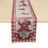 Unique Bargains Christmas Table Runner Light Blue White 72"x13" 1 Pc - 4 of 4
