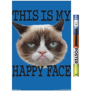 Trends International Grumpy Cat - Face Unframed Wall Poster Prints - 1 of 4