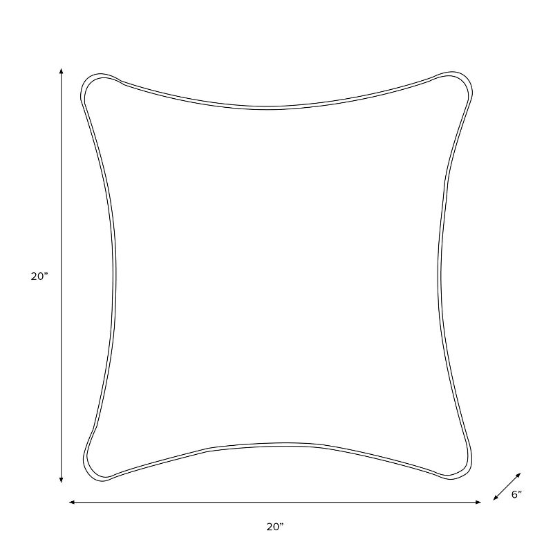 Tan Linen Polyester Throw Pillow (20&#34;x20&#34;) - Skyline Furniture, 6 of 8