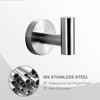 WOWOW Stainless Steel J-Hook Robe/Towel Hook in Brushed Nickel (2 Pack) - 4 of 4
