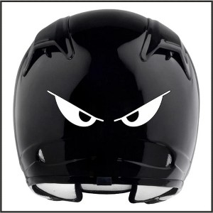 Car reflective stickers with poor eye shape, rearview mirror design, universal body stickers, motorcycle, motorcycle helmet, white - 1 of 4