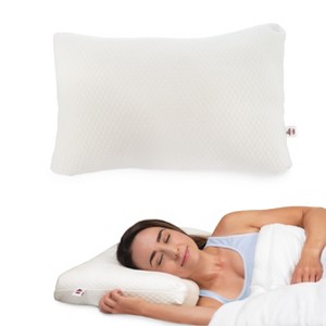 Core Products Adjust-A-Loft Fiber Adjustable Comfort Pillow with Cooling Memory Foam Insert, Standard Size - 1 of 4