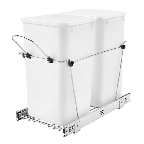 Simply Put 10-in x 20-in 35-Quart Soft Close Pull-out Trash Can in