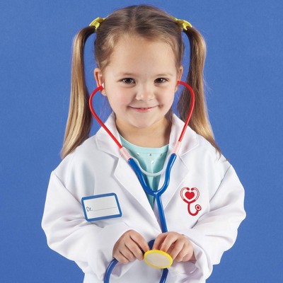 Kids' White and Blue Doctor Play Set with Accessories
