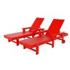 WestinTrends Ashore 2 Piece Reclining Chaise Lounge With Arms & Wheels - 4 of 4