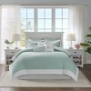SEVOBAL Bed Pillows Square Pillow in Ivory, Embroidered Conch Shell Decorative Accent Pillow for Bedroom, Multicolored, 15.35"*7.68"*8.66" - 3 of 4