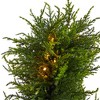 Nearly Natural 45-in Spiral Cypress Artificial Tree with 80 Clear LED Lights UV Resistant (Indoor/Outdoor) - 3 of 4