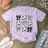 Simply Sage Market Soccer Ball Bows Garment Dyed Tee - 2 of 4