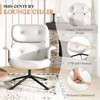 MERLIFE Chaise Lounge Chair with Ottoman, Modern Living Room Chairs, Comfy Leather, Lazy Armchair - 3 of 4