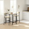 3-Piece Bar Height Dining Sets with Bar Table and Chairs for Small Space - 4 of 4
