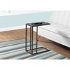 FONTOI C-shaped Side Table, Portable Bedside Table, Easy to Move for Living Room, Bedroom, Black, 18.25"*24"*10.25" - 2 of 4