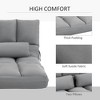 Resenkos 2-In-1 Sofa Bed, Convertible Floor Sofa Chair, Folding Couch Bed, Guest Chaise Lounge with 2 Pillows, No assembly required, Light - 2 of 4