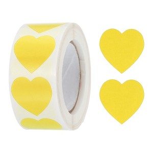 Unique Bargains Self-Adhesive Heart Decoration Sticker for Envelope Wedding 500 Pcs - 1 of 4