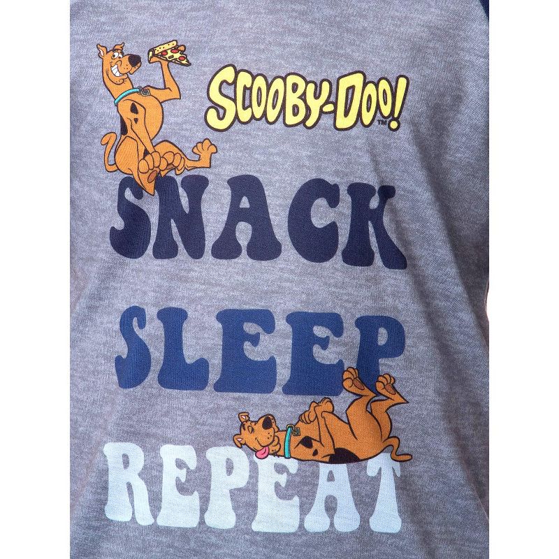 Scooby-Doo Boys' Snack Sleep Repeat Scooby Sleep Pajama Set Short Multicolored, 4 of 5