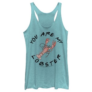 Women's Friends You Are My Lobster Quote Racerback Tank Top - 1 of 3